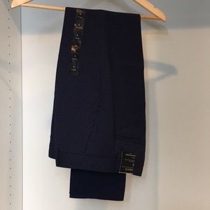 NWT, BR Martin Fit Slim Trouser in Blue/Black